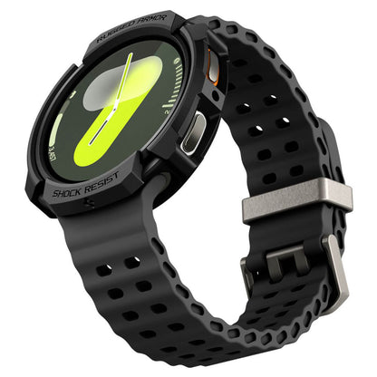 Husa Spigen Rugged Armor pentru Samsung Galaxy Watch8 40mm, Neagra ACS10004
