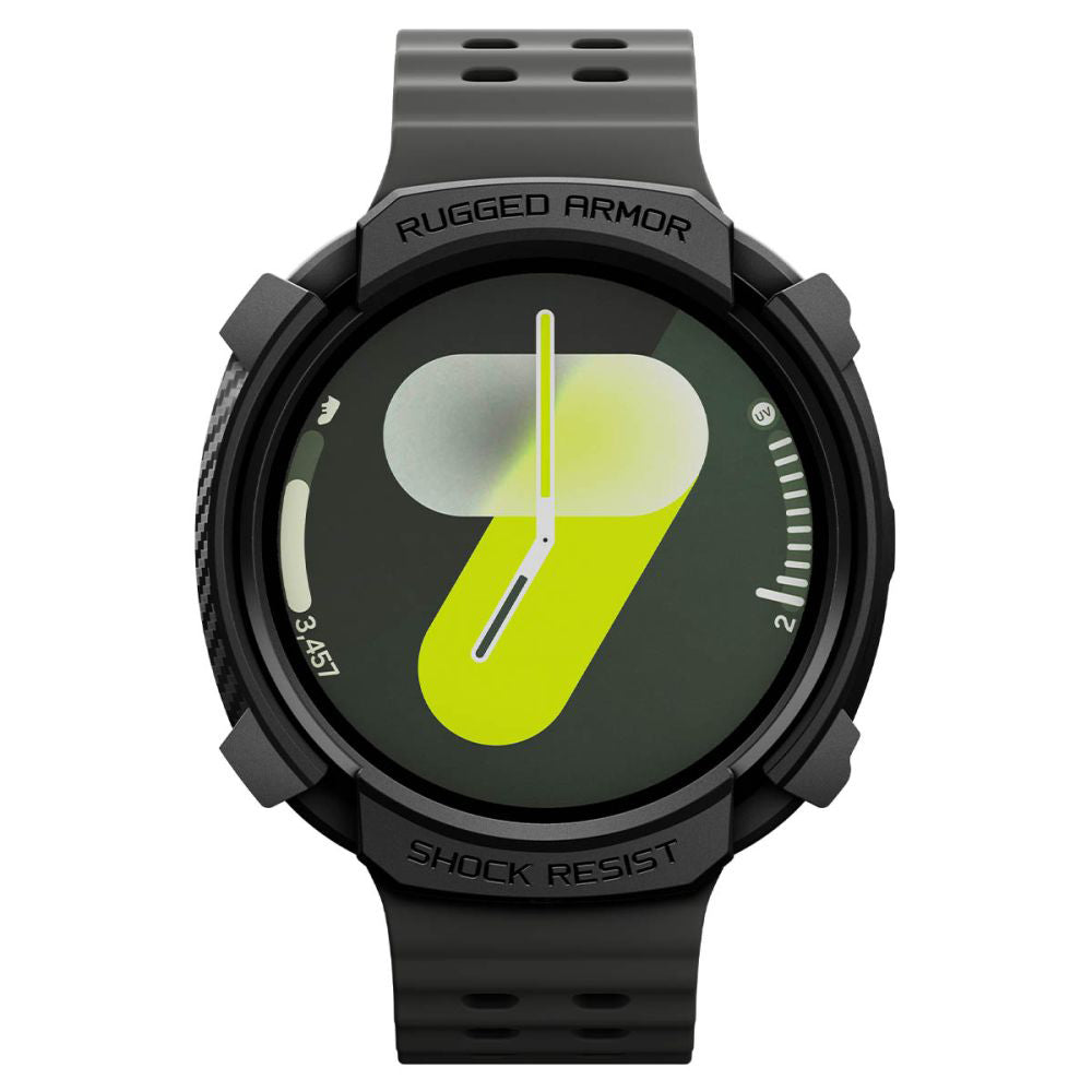 Husa Spigen Rugged Armor pentru Samsung Galaxy Watch8 40mm, Neagra ACS10004