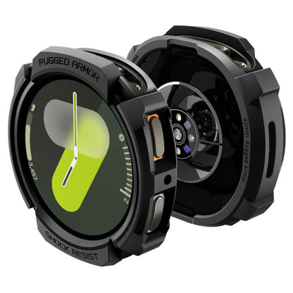 Husa Spigen Rugged Armor pentru Samsung Galaxy Watch8 40mm, Neagra ACS10004