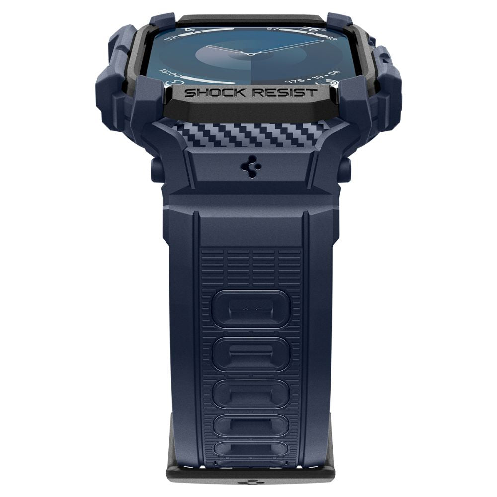 Husa Spigen Rugged Armor Pro pentru Apple Watch Series 10 / 11 46mm, Bleumarin