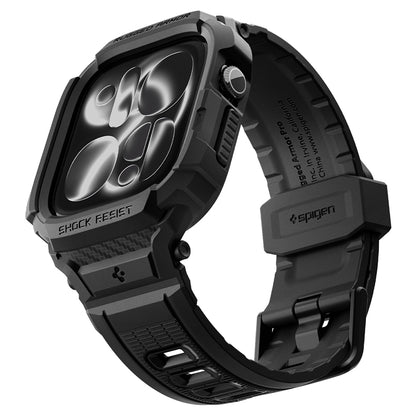 Husa Spigen Rugged Armor Pro pentru Apple Watch Series 12 42mm, Neagra Mata ACS11883