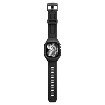 Husa Spigen Rugged Armor Pro pentru Apple Watch Series 12 42mm, Neagra Mata ACS11883