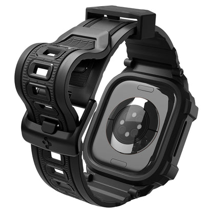 Husa Spigen Rugged Armor Pro pentru Apple Watch Series 12 46mm, Neagra Mata ACS11894