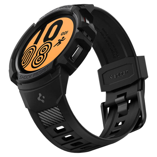 Husa Spigen Rugged Armor Pro pentru Google Pixel Watch 45mm Series, Neagra ACS11223