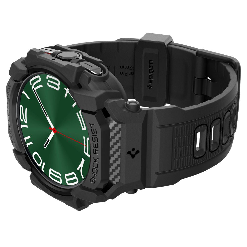 Husa Spigen Rugged Armor Pro pentru Samsung Galaxy Watch Ultra, Neagra ACS08427