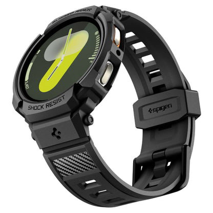 Husa Spigen Rugged Armor Pro pentru Samsung Galaxy Watch8 40mm, Neagra Mata ACS10005