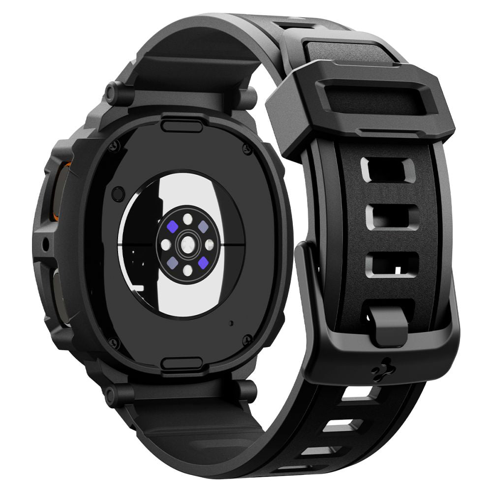 Husa Spigen Rugged Armor Pro pentru Samsung Galaxy Watch8 44mm, Neagra ACS10007
