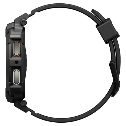 Husa Spigen Rugged Armor Pro pentru Samsung Galaxy Watch8 44mm, Neagra ACS10007