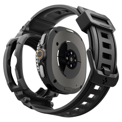 Husa Spigen Rugged Armor Pro pentru Samsung Galaxy Watch8 Classic, Neagra Mata ACS10013