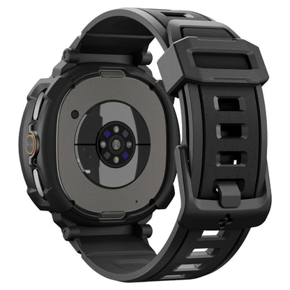 Husa Spigen Rugged Armor Pro pentru Samsung Galaxy Watch8 Classic, Neagra Mata ACS10013