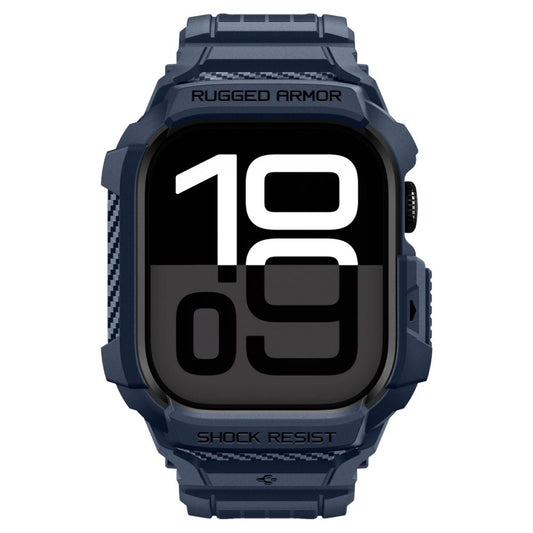 Husa Spigen Rugged Armor Pro V2 pentru Apple Watch Series 10 / 11 42mm, Bleumarin ACS10495