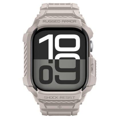 Husa Spigen Rugged Armor Pro V2 pentru Apple Watch Series 10 / 11 46mm, Bej ACS10506