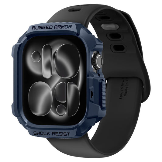 Husa Spigen Rugged Armor V2 pentru Apple Watch Series 10 / 11 42mm, Bleumarin