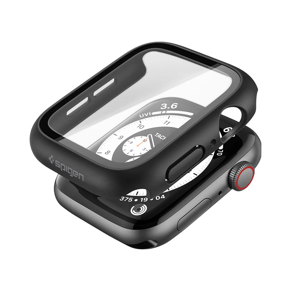 Husa Spigen Thin Fit 360 pentru Apple Watch Series 44mm, Neagra ACS11592