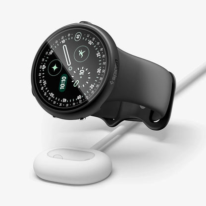 Husa Spigen Thin Fit 360 pentru Google Pixel Watch 45mm Series, Neagra ACS11746