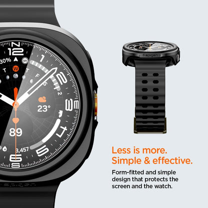 Husa Spigen Thin Fit 360 pentru Samsung Galaxy Watch Ultra2, Neagra ACS11609