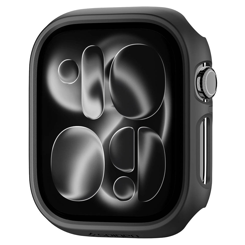 Husa Spigen Thin Fit pentru Apple Watch 12 42mm, Neagra ACS11880