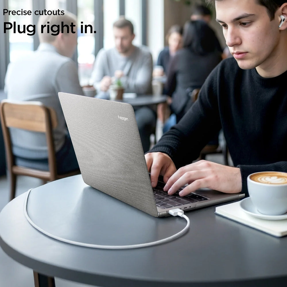 Husa Spigen Urban Fit pentru MacBook Neo 13inch, Gri ACS11542