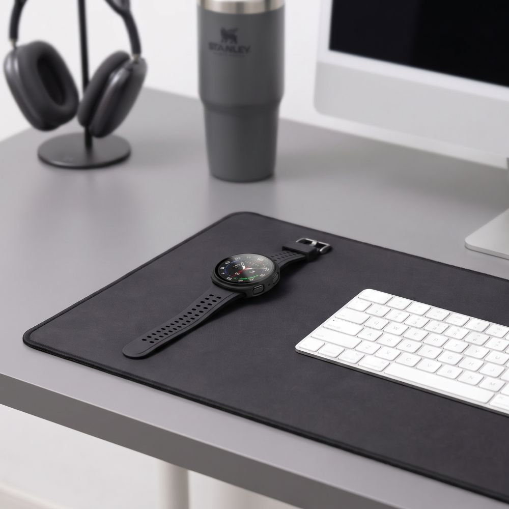 Husa Tech-Protect Defense pentru Samsung Galaxy Watch 9 / Watch8 44mm, Set 2 bucati, Neagra / Transparenta