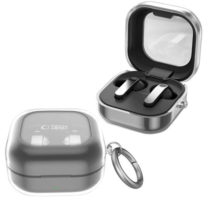 Husa Tech-Protect Flexair pentru Samsung Galaxy Buds4 / Buds4 Pro, Transparenta