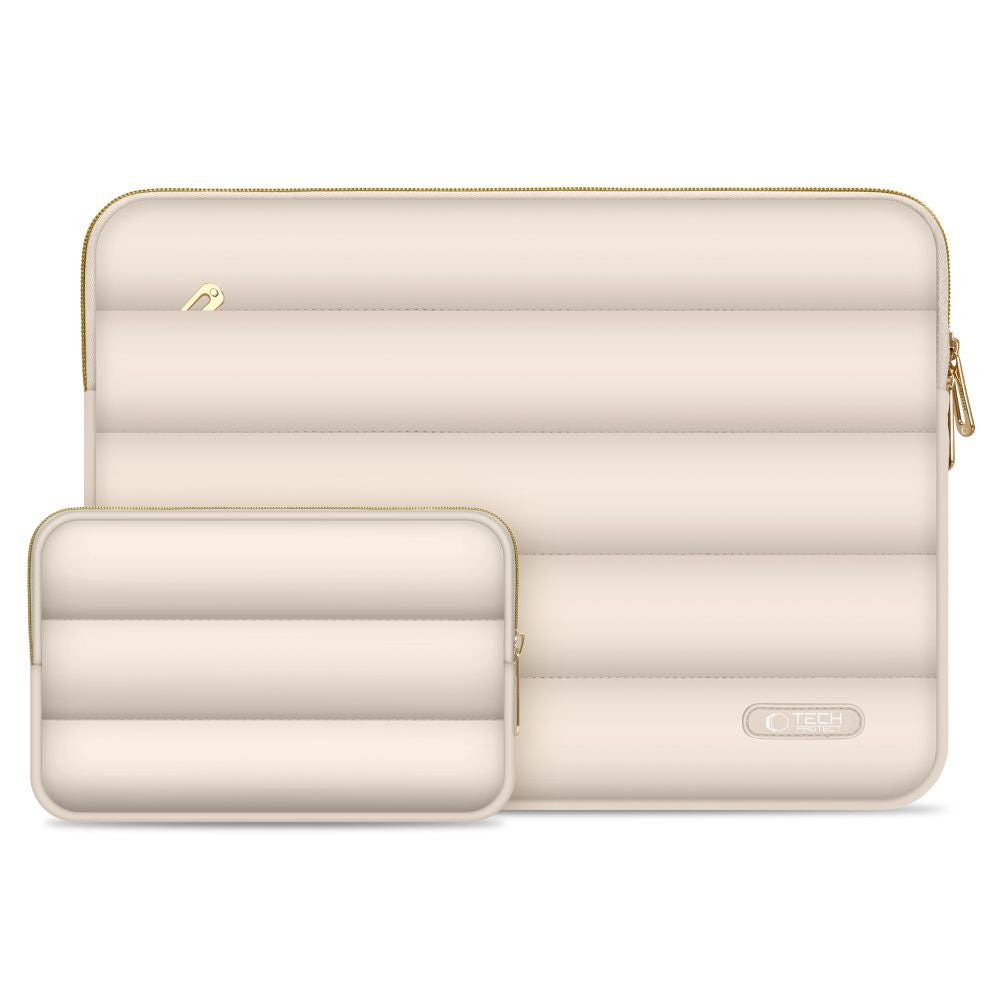Husa Tech-Protect PUFFY pentru Laptop 15inch / 16inch, Crem