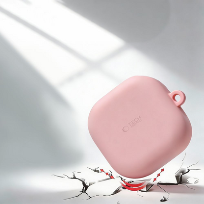 Husa Tech-Protect Silicone Hook pentru Samsung Galaxy Buds4 / Buds4 Pro, Roz