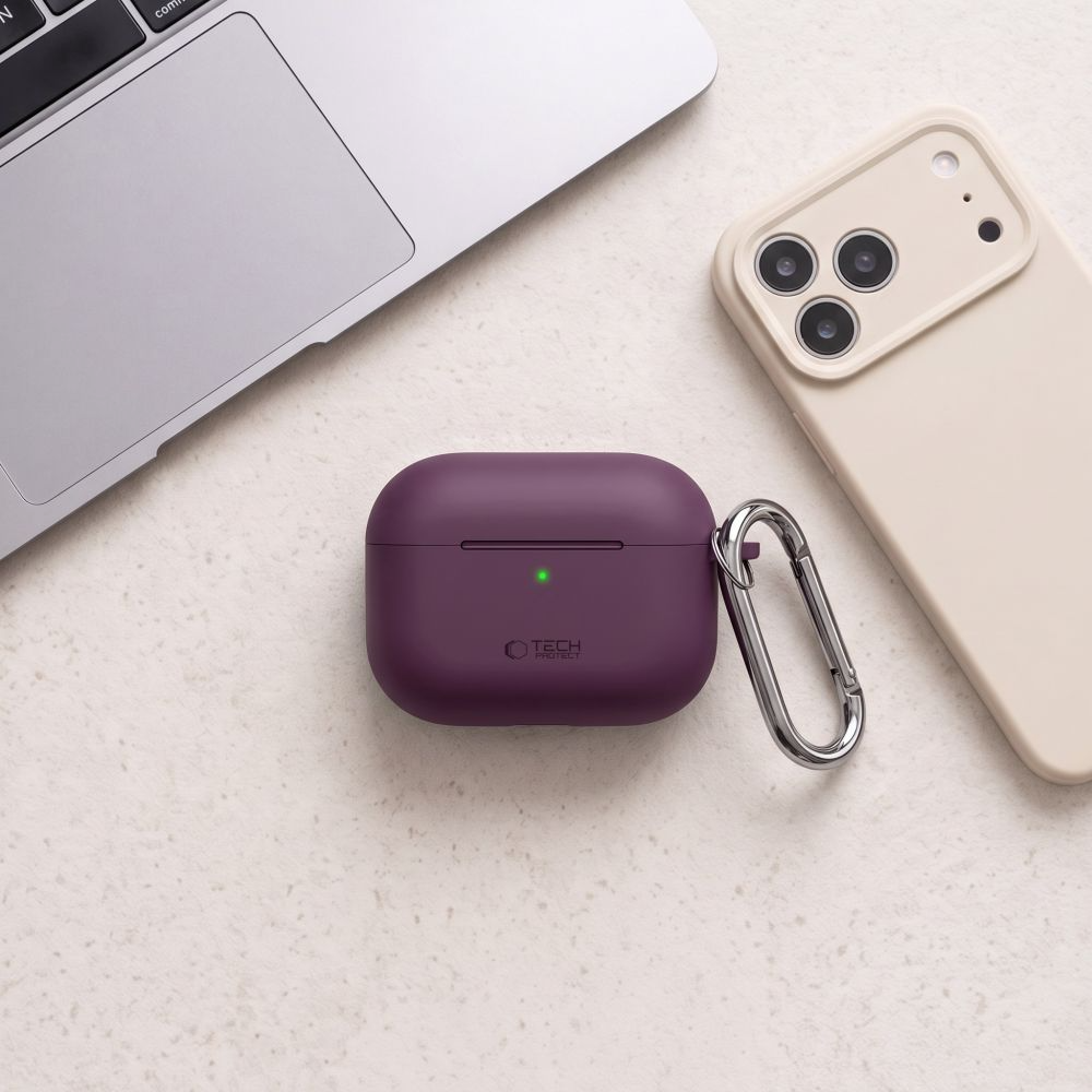 Husa Tech-Protect Silicone Hook pentru Apple Airpods Pro 3, Visinie