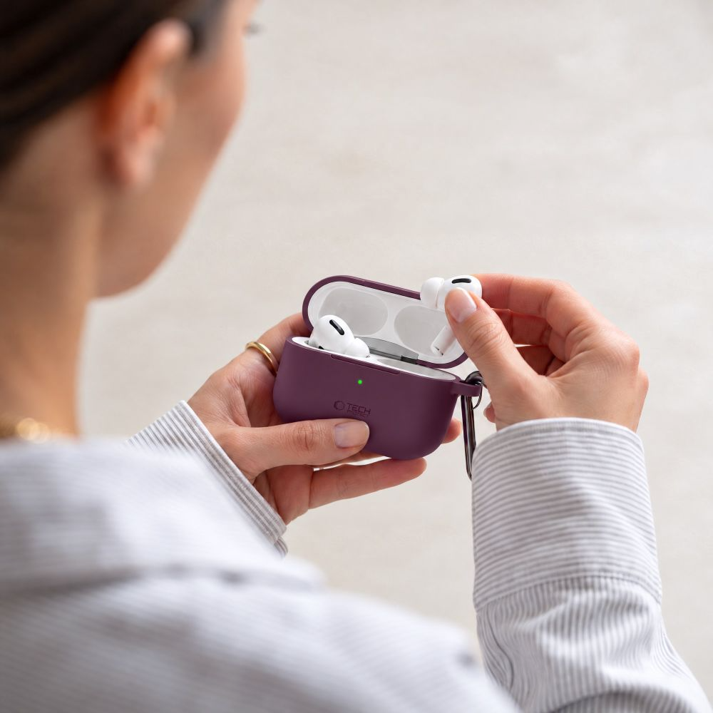 Husa Tech-Protect Silicone Hook pentru Apple Airpods Pro 3, Visinie