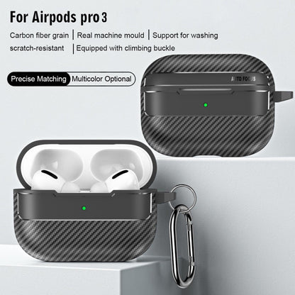 Husa Techsuit CarbonFiber pentru Apple AirPods Pro 3, Neagra