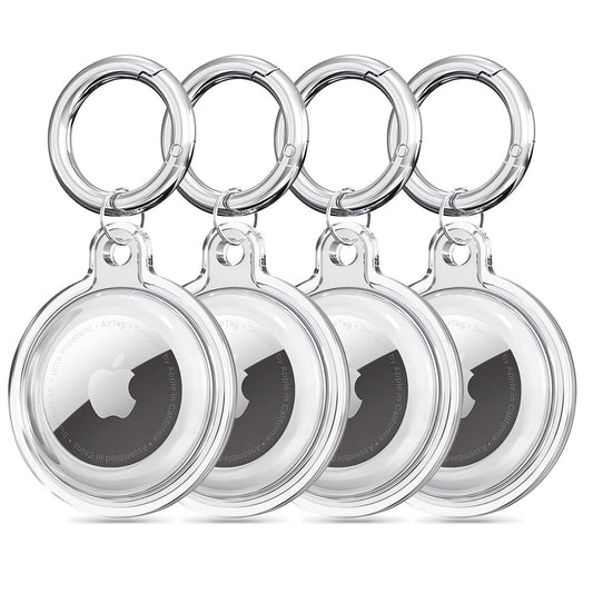 Husa Techsuit CT15 pentru Apple AirTag, Transparenta
