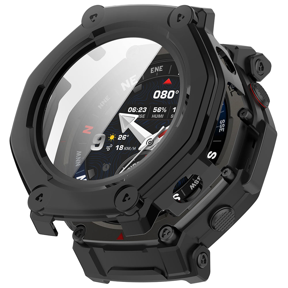 Husa Techsuit Defense360 Pro pentru Amazfit T-Rex 3 Pro, Neagra