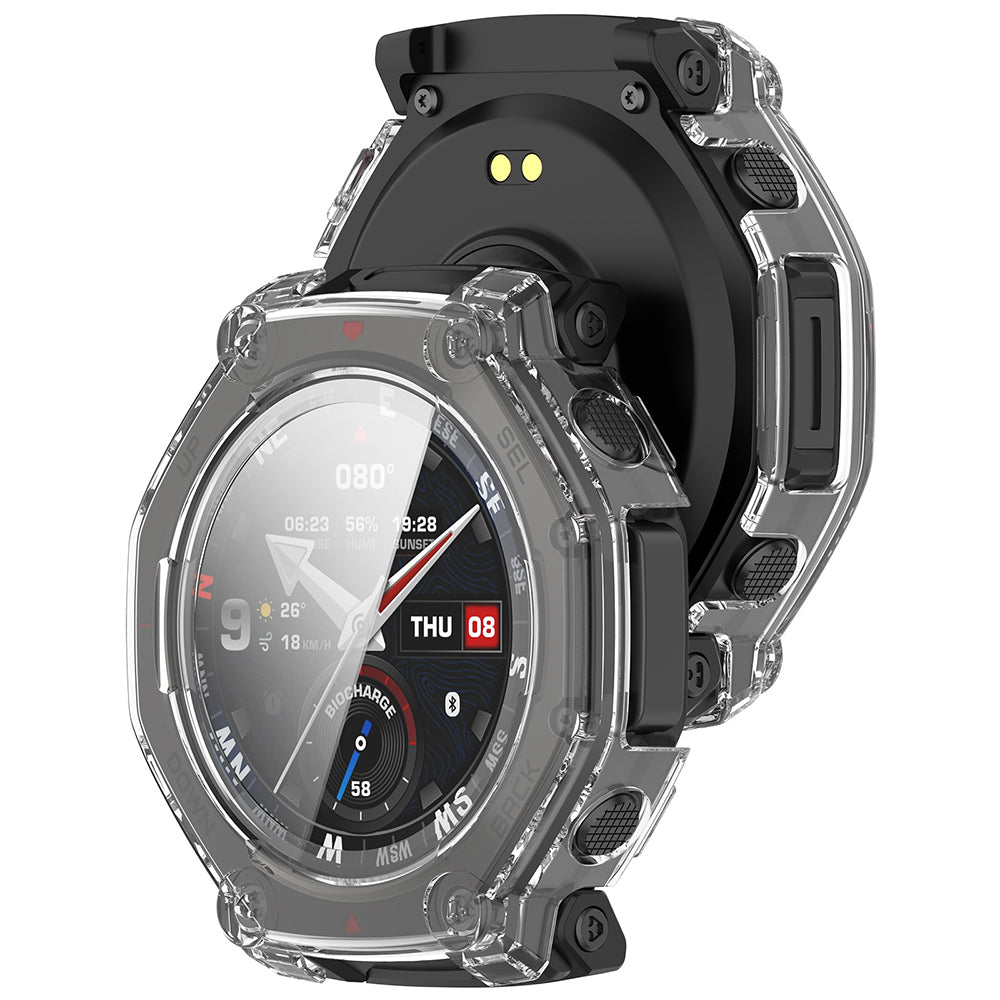Husa Techsuit Defense360 Pro pentru Amazfit T-Rex 3 Pro, Transparenta