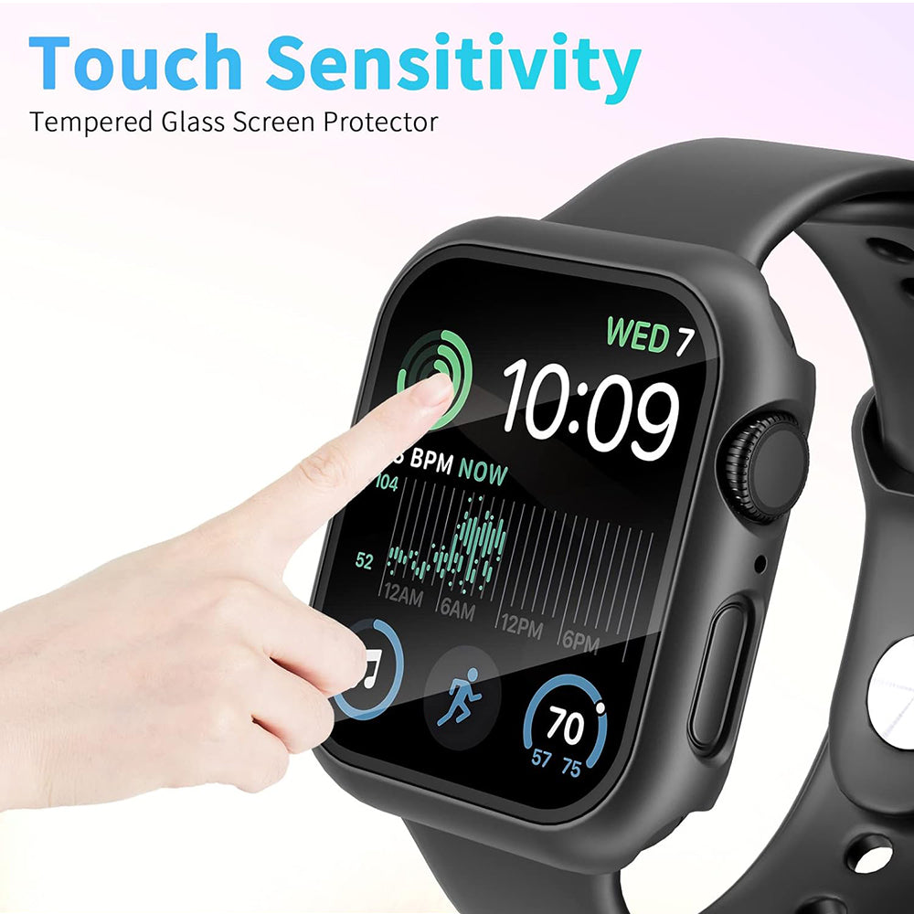 Husa Techsuit Defense360 Pro pentru Apple Watch 44mm Series, Neagra