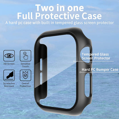 Husa Techsuit Defense360 Pro pentru Apple Watch 44mm Series, Neagra