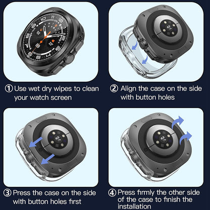 Husa Techsuit Defense360 Pro pentru Samsung Galaxy Watch Ultra, Transparenta