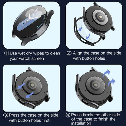 Husa Techsuit Defense360 Pro pentru Samsung Galaxy Watch7 44mm, Neagra