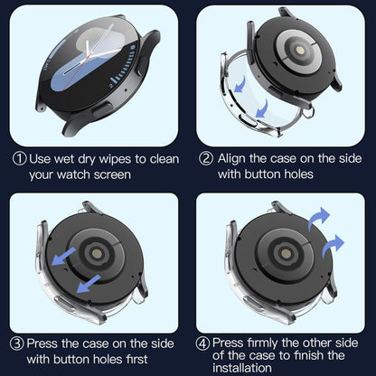 Husa Techsuit Defense360 Pro pentru Samsung Galaxy Watch7 44mm, Transparenta