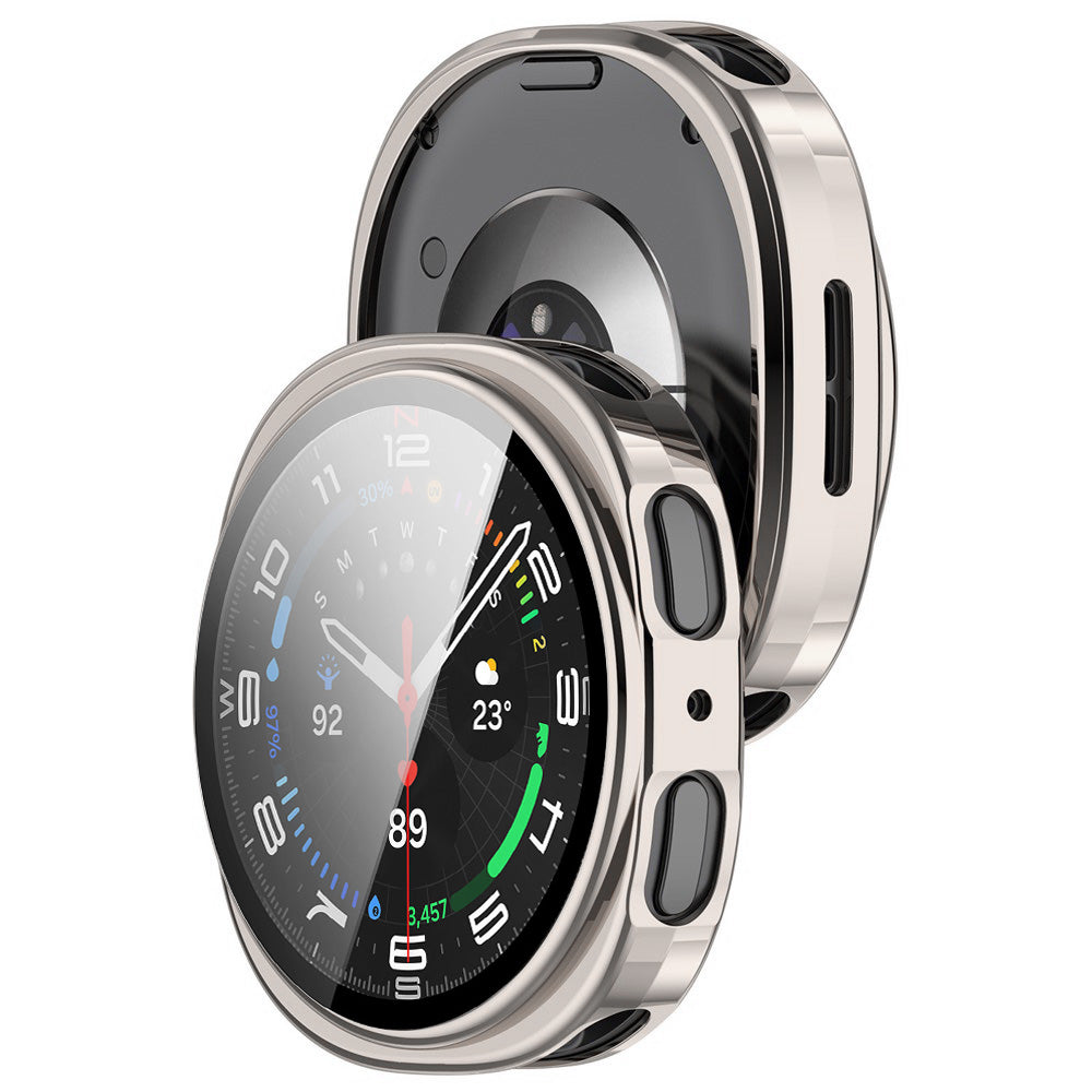 Husa Techsuit Defense360 Pro pentru Samsung Galaxy Watch8 44mm, Argintie Perlat