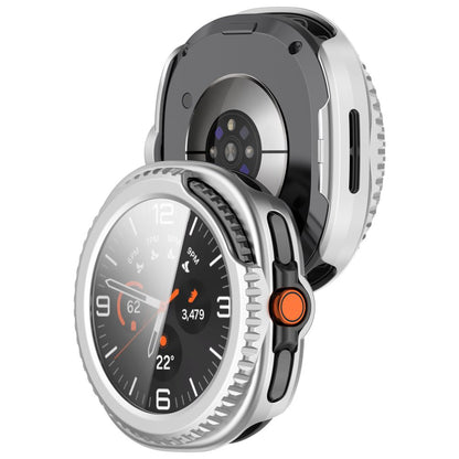 Husa Techsuit Defense360 Pro pentru Samsung Galaxy Watch8 Classic, Argintie