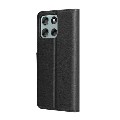 Husa pentru Motorola Moto G56, Techsuit, Leather Folio, Neagra