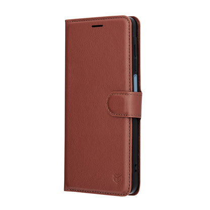 Husa pentru Samsung Galaxy A07 4G A075, Techsuit, Leather Folio, Maro