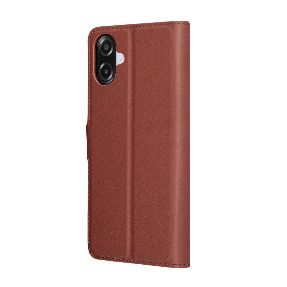 Husa pentru Samsung Galaxy A07 4G A075, Techsuit, Leather Folio, Maro
