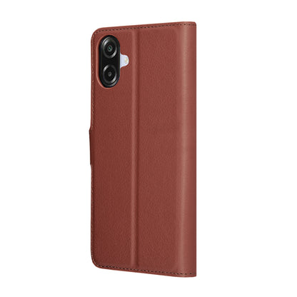 Husa pentru Samsung Galaxy A07 4G A075, Techsuit, Leather Folio, Maro