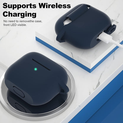Husa Techsuit Silicone pentru Apple AirPods 3, Bleumarin