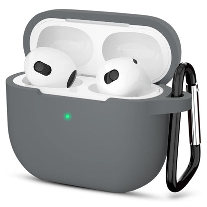 Husa Techsuit Silicone pentru Apple AirPods 3, Gri