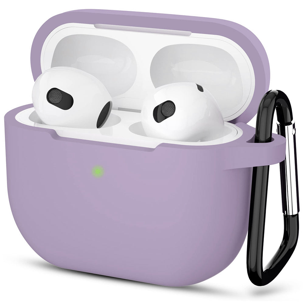 Husa Techsuit Silicone pentru Apple AirPods 3, Mov