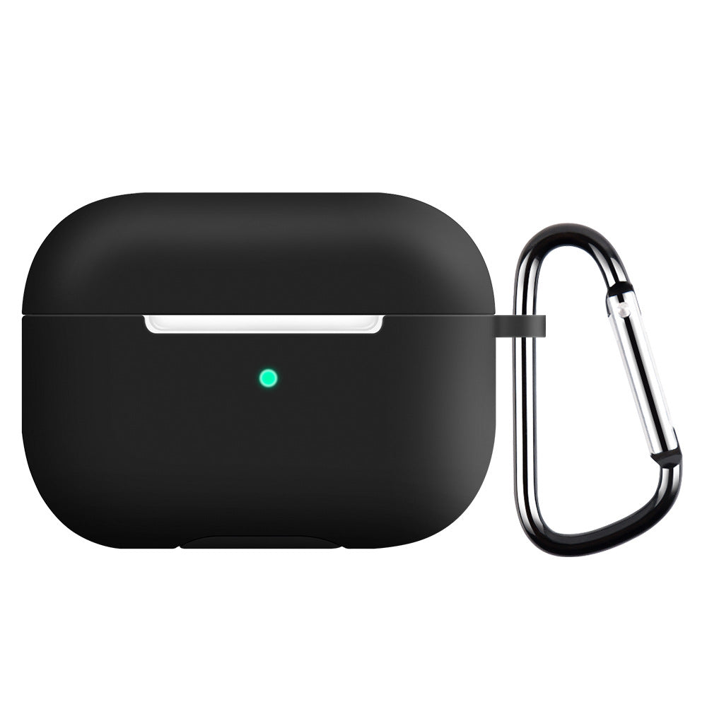 Husa Techsuit Silicone pentru Apple AirPods 3, Neagra