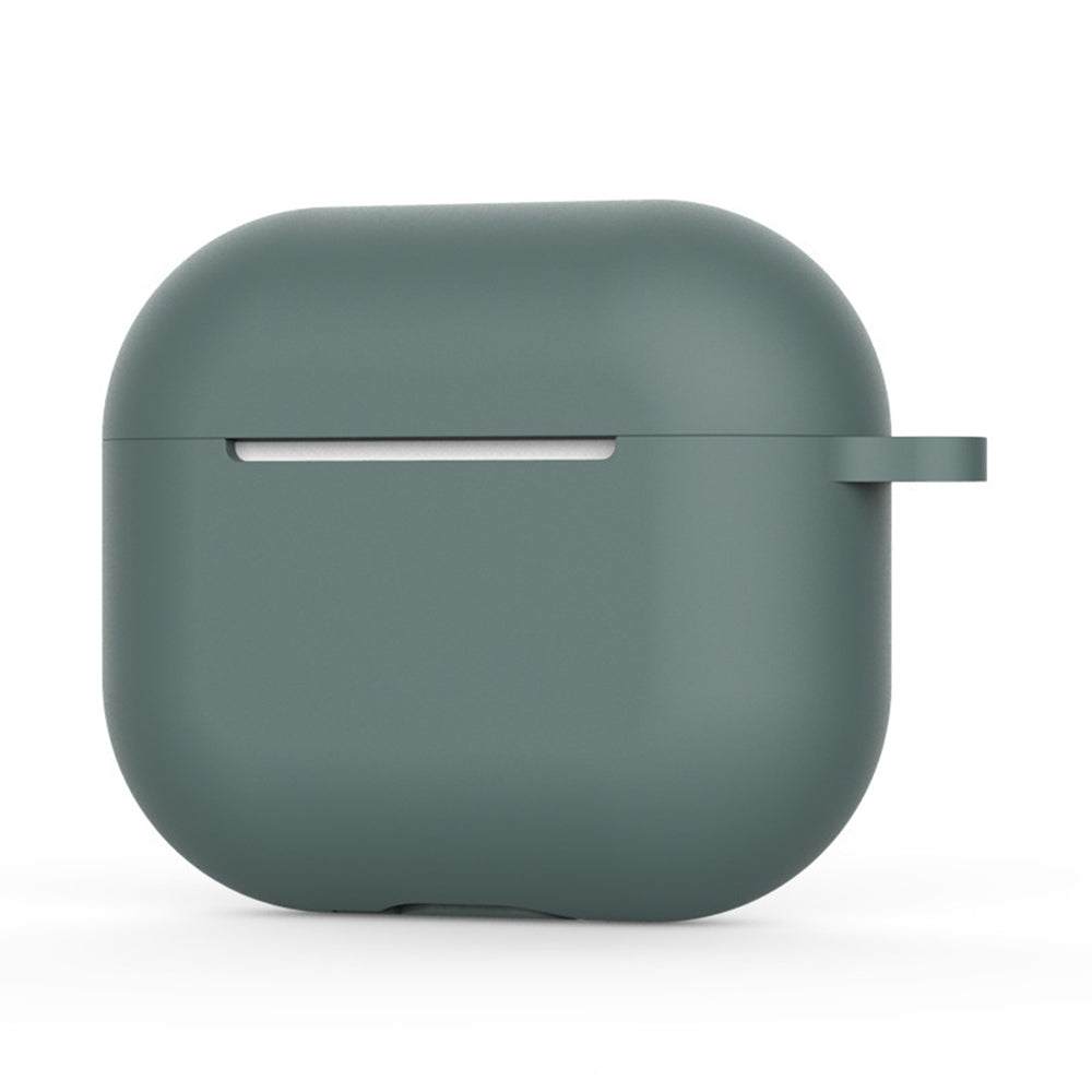 Husa Techsuit Silicone pentru Apple AirPods 4, Verde Inchis