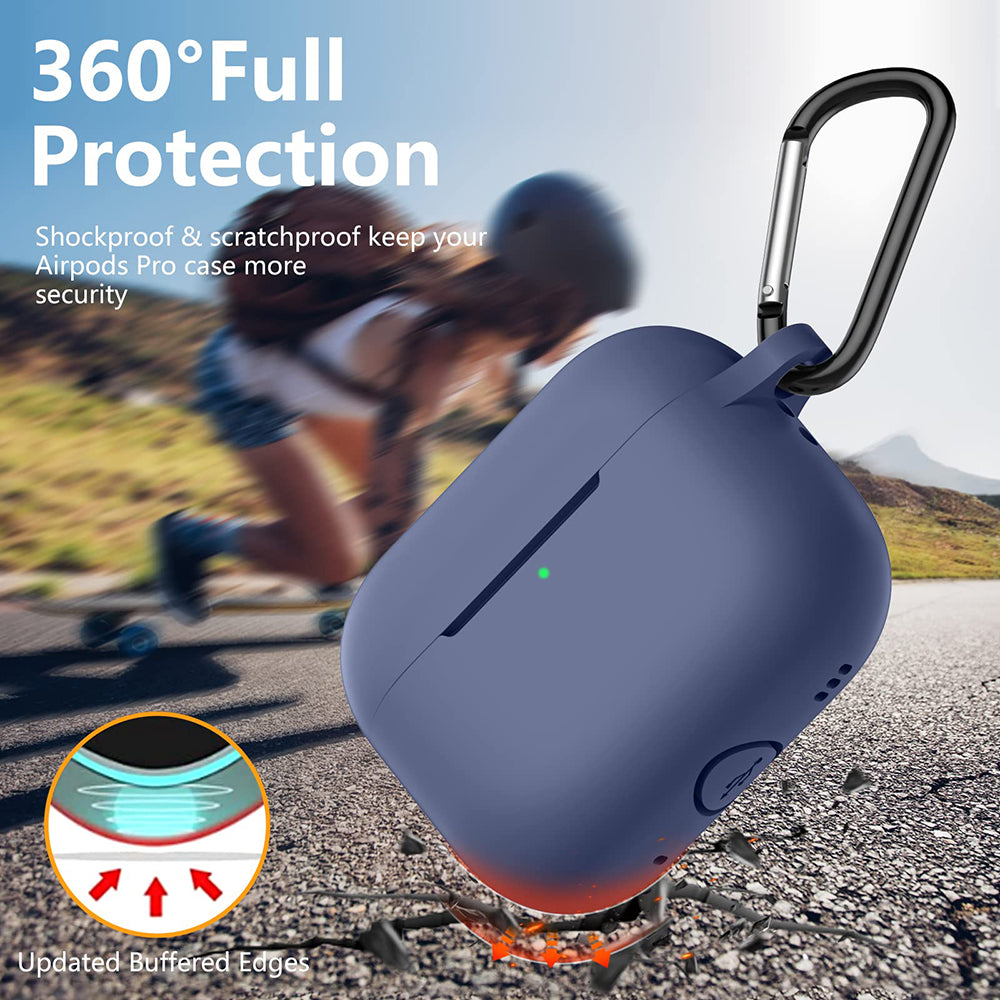 Husa Techsuit Silicone pentru Apple AirPods Pro Series, Gri
