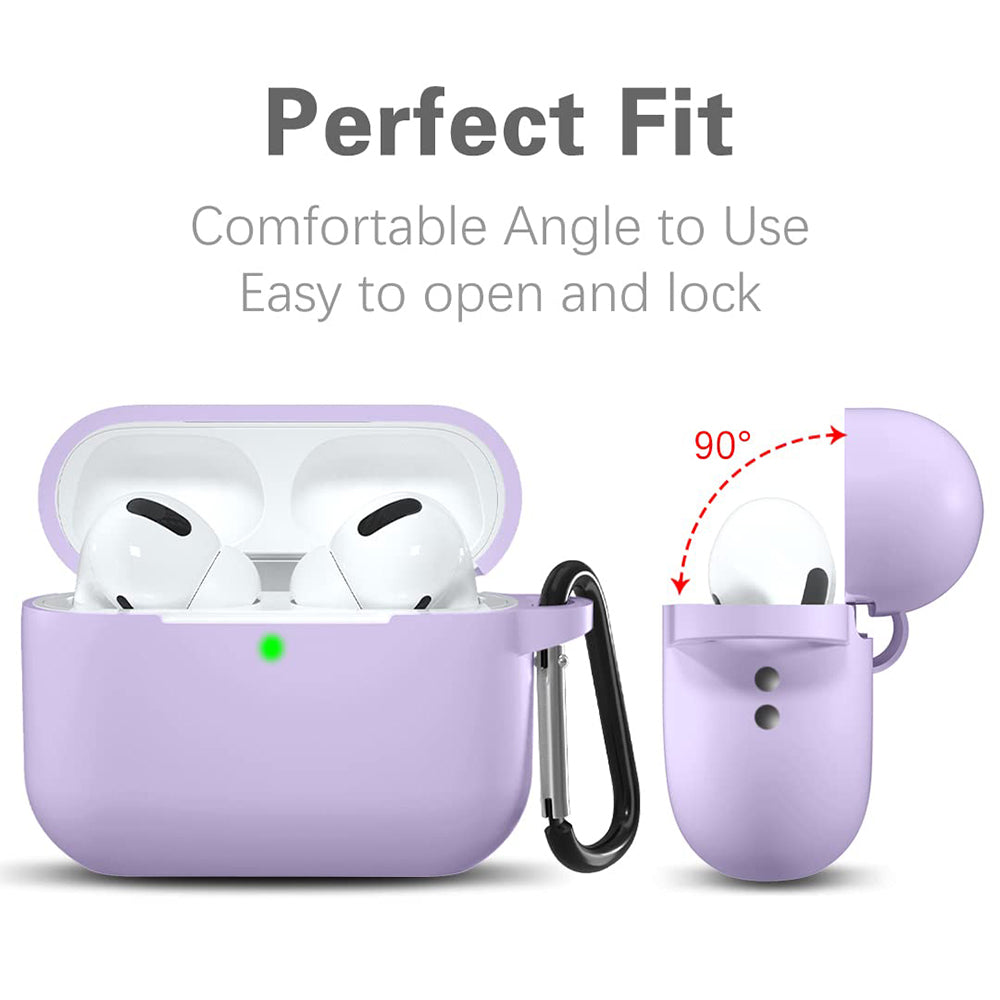 Husa Techsuit Silicone pentru Apple AirPods Pro Series, Mov
